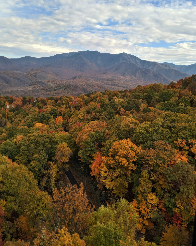 View of Gatlinburg from SkyLift