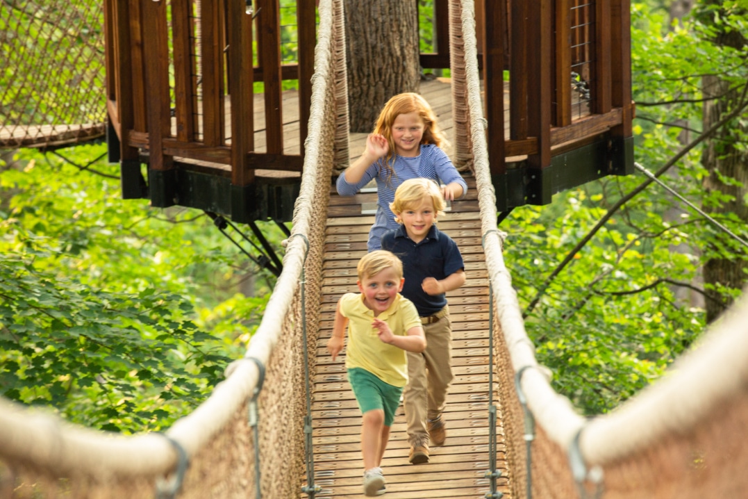 Kids Playing on Bridge - Free Activities