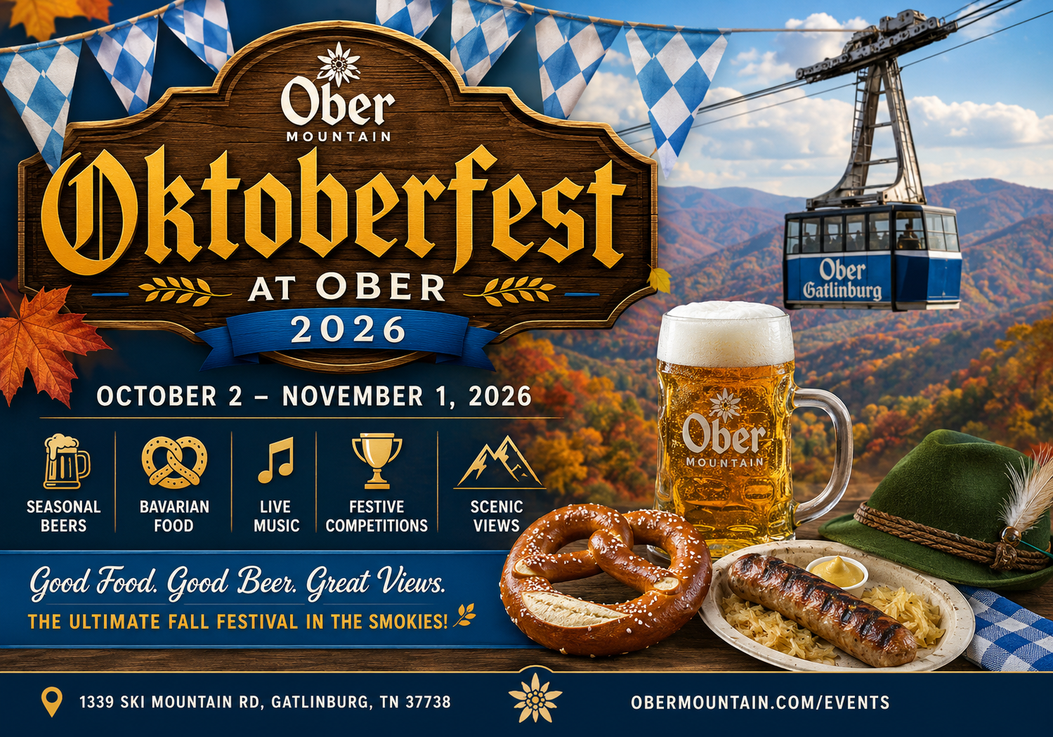 Oktoberfest at Ober Mountain in Gatlinburg, TN Oktoberfest at Ober Mountain in Gatlinburg, TN