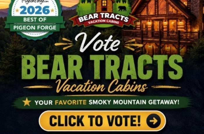 Bear Tracts Vacation Cabins Nominated for Best of Pigeon Forge 2026
