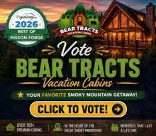 Bear Tracts Vacation Cabins Nominated for Best of Pigeon Forge 2026 Bear Tracts Vacation Cabins Nominated for Best of Pigeon Forge 2026
